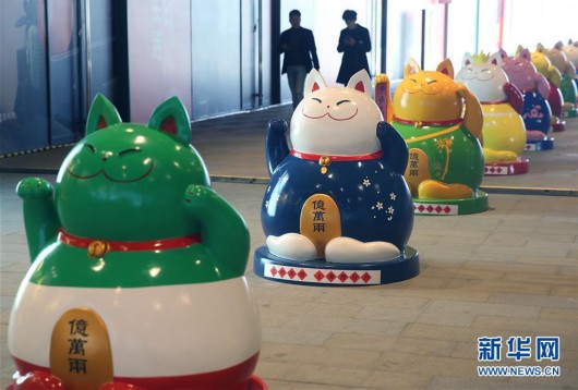 意大利彩色动物艺术雕塑展亮相上海 引导人们关爱动物[图]